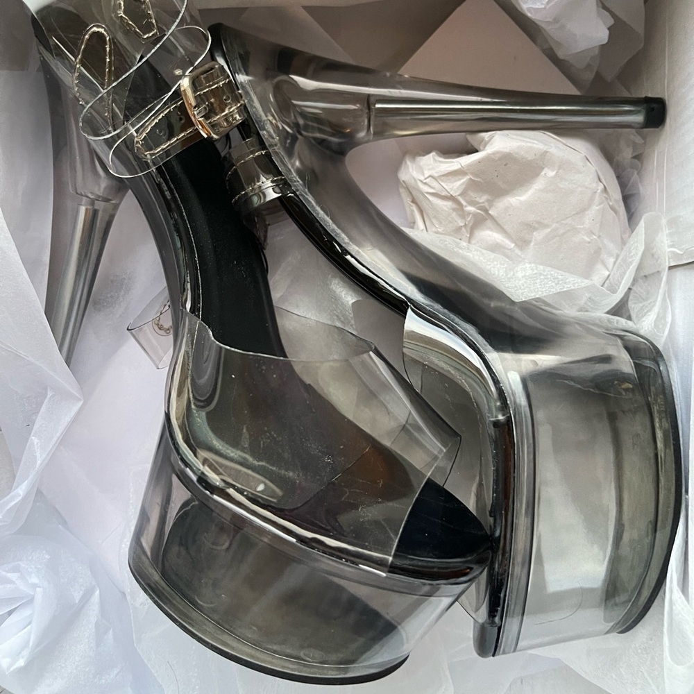 Black platform heels